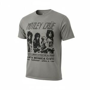 NWT Mens Vintage Motley Crue Hard Rock & Heavy Metal Band Graphic T Shirt Size S